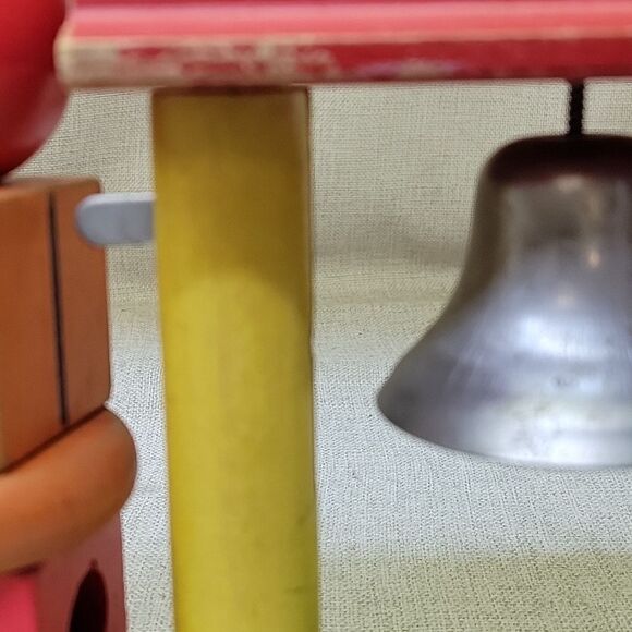 1970’s Vintage Wood PlaySkool Work Bench, Bell Stacker, Roller Chimes - Picture 9 of 12